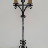 Candelabra floor lamp wrought iron candlestick