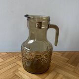 Vintage lemonade service in smoked glass - vemam - made in italy