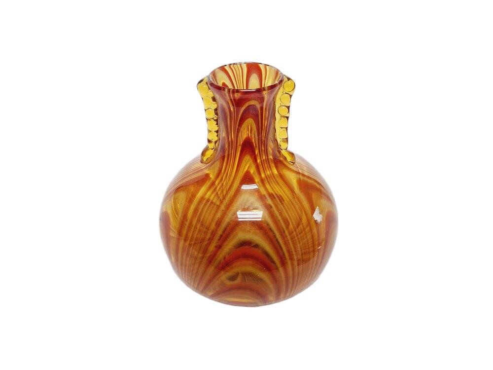 Vintage glass vase from HSG Laura, Poland, 1970s