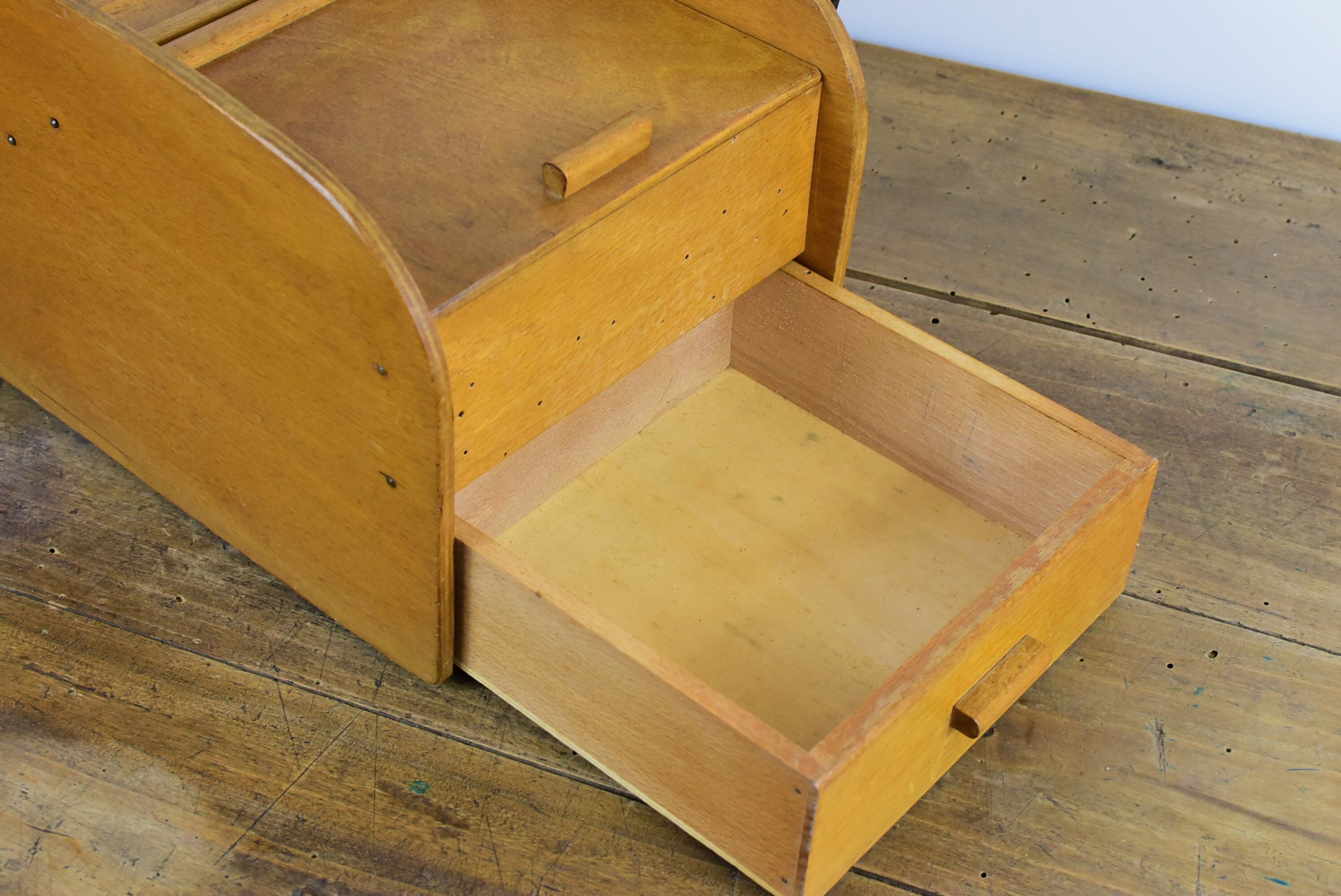 Vintage wood table worker