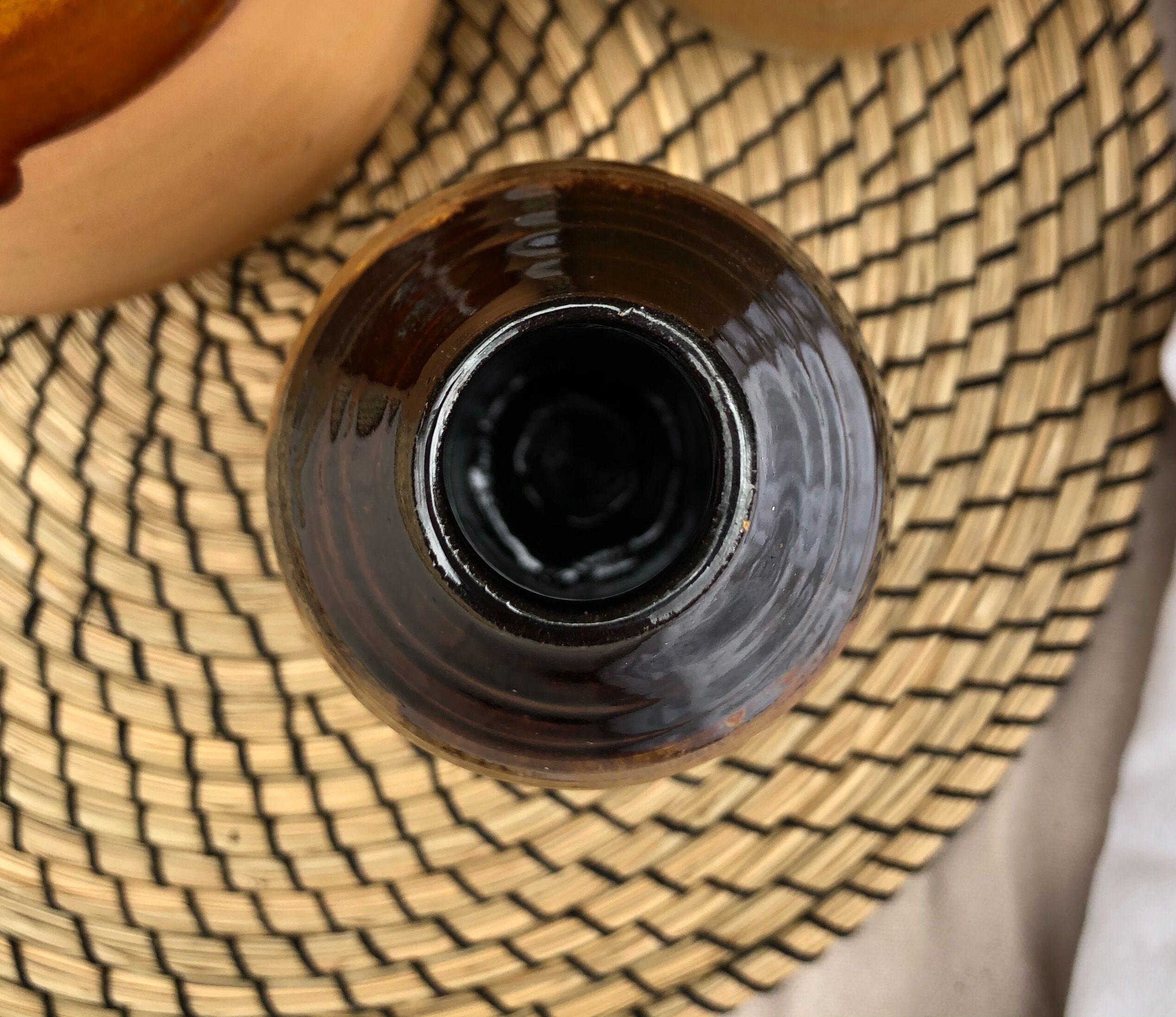 Vase en céramique bi-ton