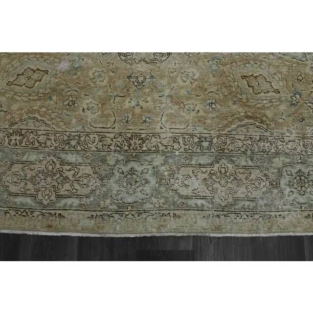 1970s Vintage Persian Handknotted Wool Brown Oversize Area Rug 288x385
