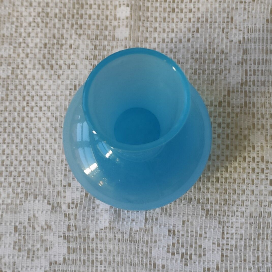 Blue opaline vase