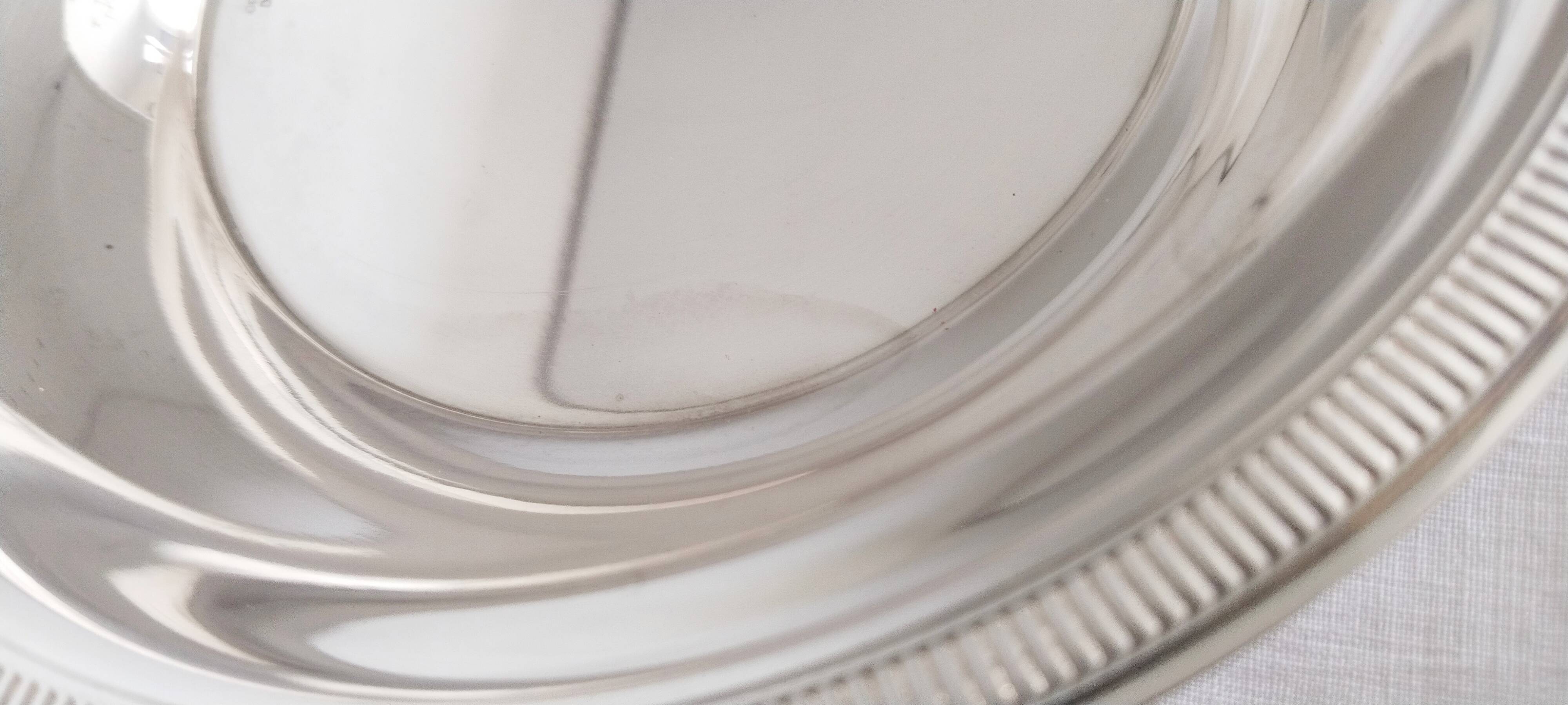 Silver-plated baby plate, Orfévrerie de France, bowl