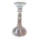 Large antique molded glass candlestick