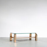 1970s Coffee table by Belgo Chrom, Belgium