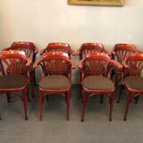 8 fauteuils bistrot anciens