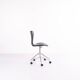 Seven office chair - Model 3117 - Black leather - Swivel function - Arne Jacobsen - Fritz Hansen