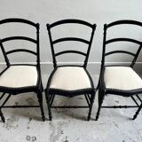 Reupholstered Napoleon III chairs