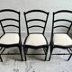 Chaises Napoléon III retapissées