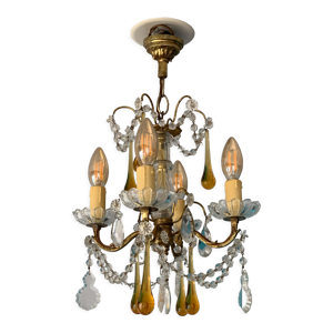 lustre en bronze avec