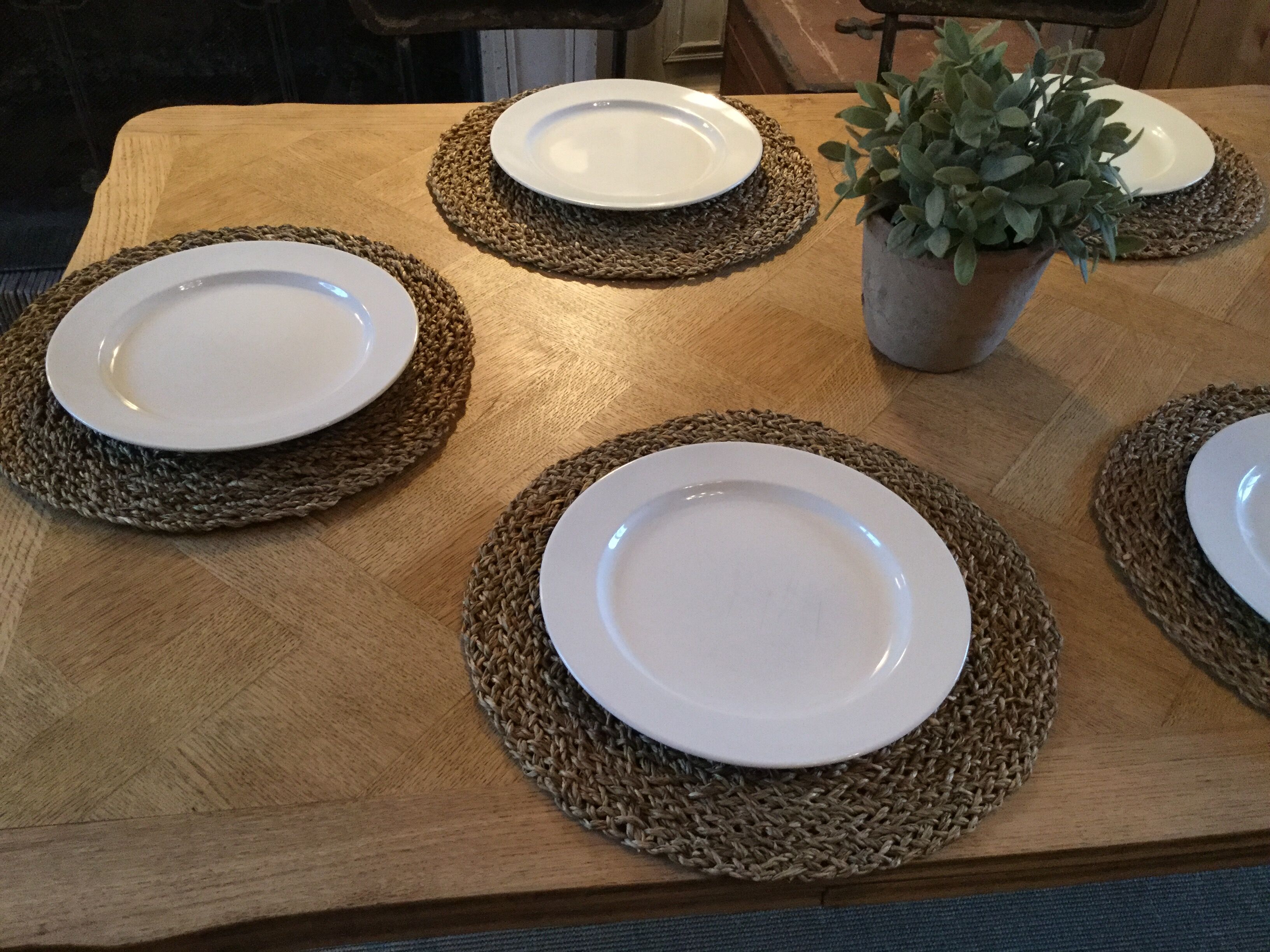 Old dining table with extensions