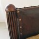 Art Deco studded leather club chair