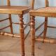 Old carved chairs in turned wood