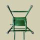 Escabeau vintage en bois et acier peints en vert