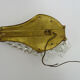 Old vintage bronze hot air balloon wall lamp with glass grapevines. Year 50 60