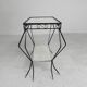 Table d'appoint vintage sculpturale en acier (style Mategot), années 1950
