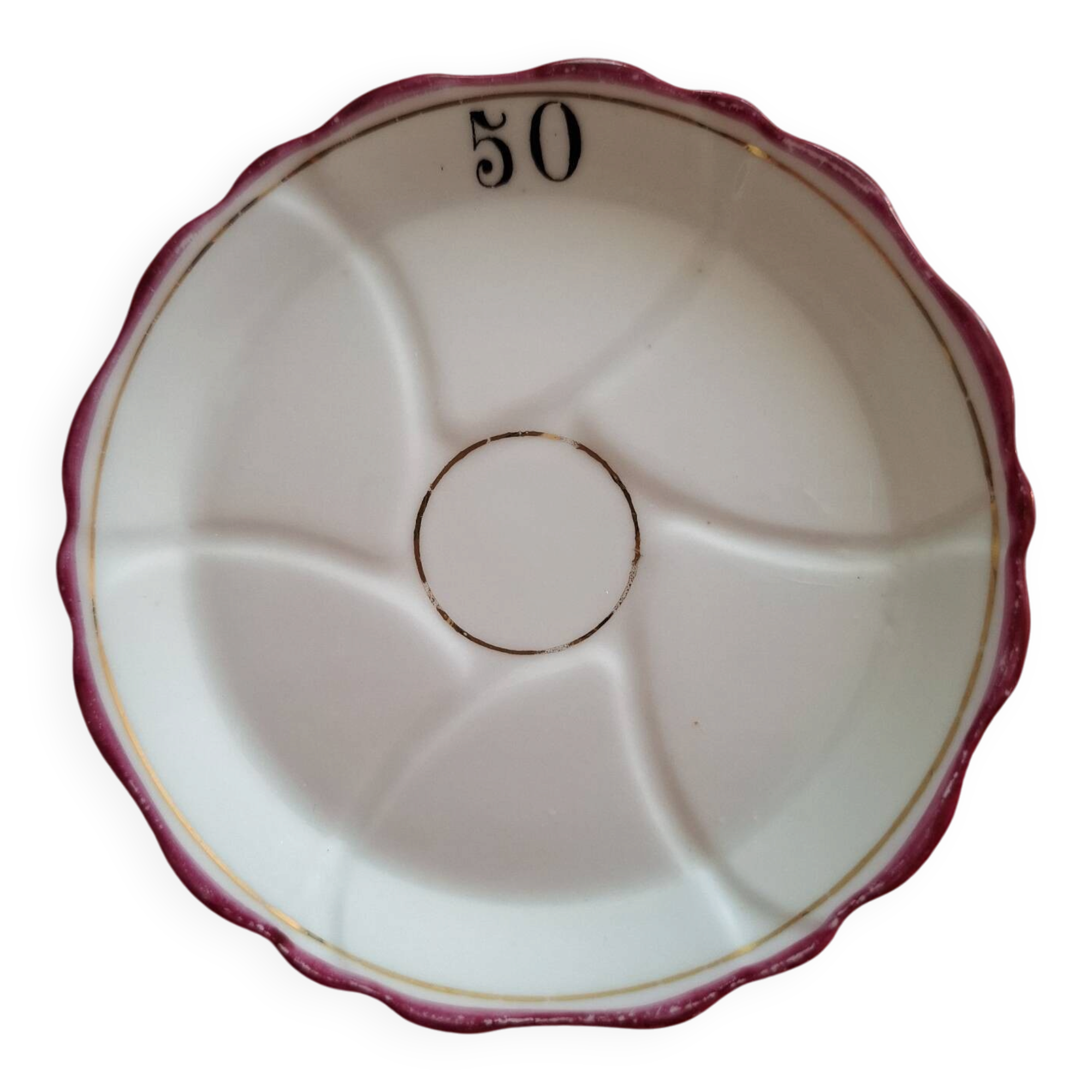 Bistro "coin collector" bowls in Limoges porcelain, Early