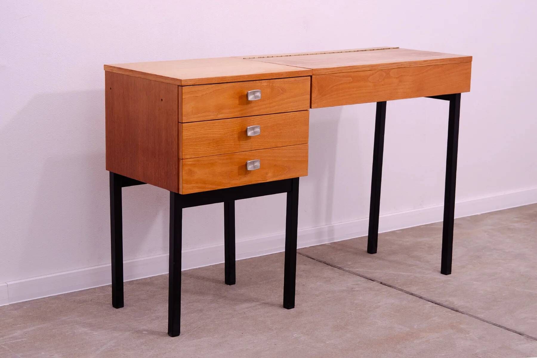 Ladies' dressing table by UP Závody, mid-century vanity table with storage
