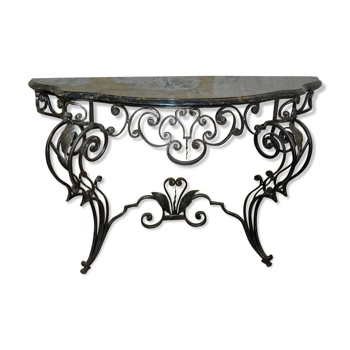 Forged iron console