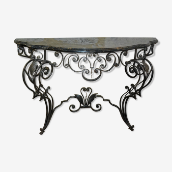 Forged iron console