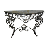 Forged iron console