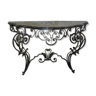Forged iron console
