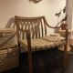 Fauteuil en bois restauré - assise en jute tressé