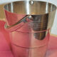 Silver metal ice bucket