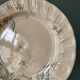 Set of 12 flat plates Terre De Fer XIXth in opaque porcelain of Gien, model Rinceaux
