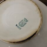 Old blue patterned soup