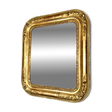Antique gilded Louis-Philippe mirror, 19th century.