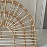 Rattan magazine holder