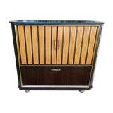 Mid-Century roller shutter cabinet, 1960s / 1970s