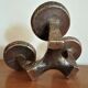 Vintage patinated bronze bougeoir 60/70v