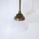Vintage single opaline hanging lamp