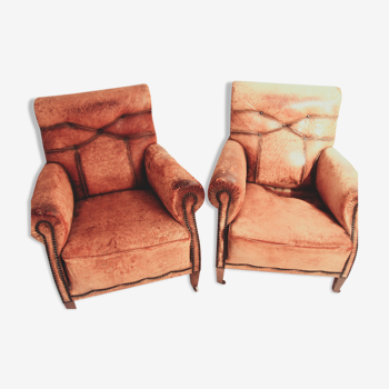 Two club armchairs 1930