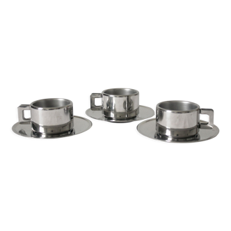 3 cups STO Casalinghi Italian design 70s