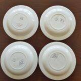 8 semi-deep plates Salins Opaceline 702