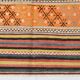 5x6 Vintage Red & Orange Striped Kilim Rug, 163x193Cm