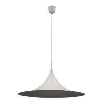 1970s Bonderup and Thorup Semi Pendant Lamp for Fog and Morup, Denmark