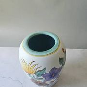 Vase vintage Flora Gouda Holland - Modèle Viola peint à la main