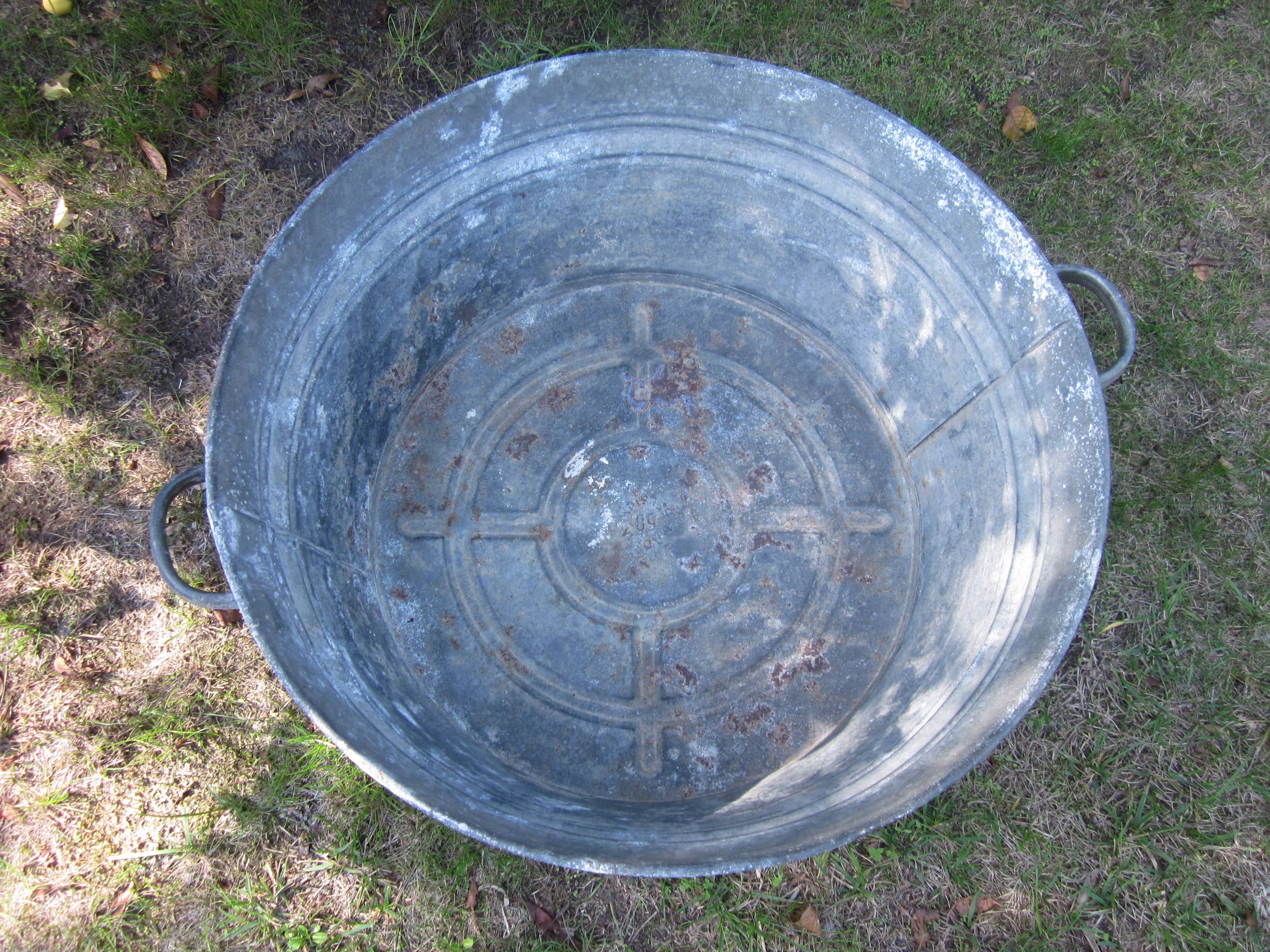 Old zinc basin
