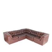 Canapé modulaire en cuir