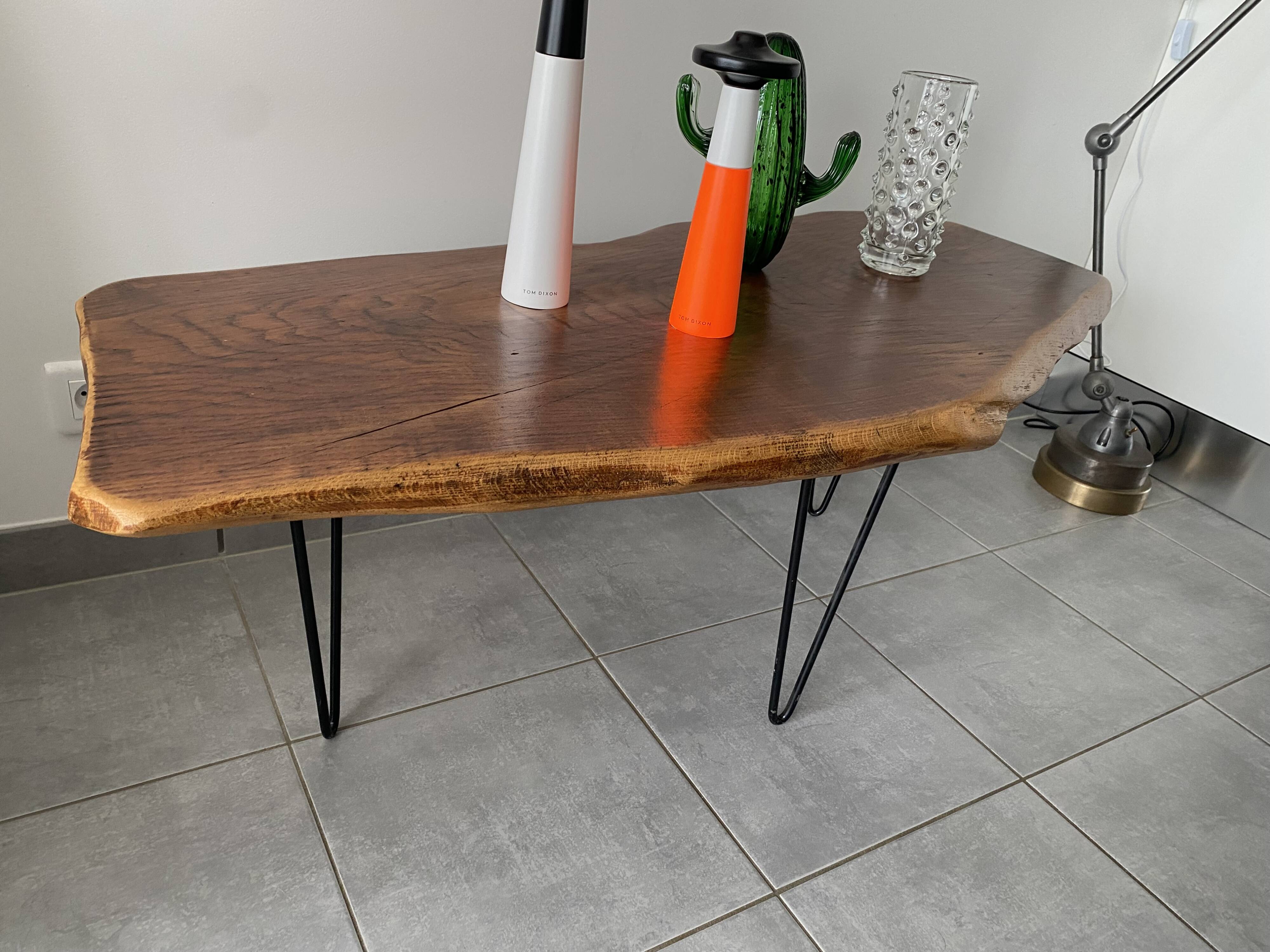 Vintage brutalist coffee table from the 60s