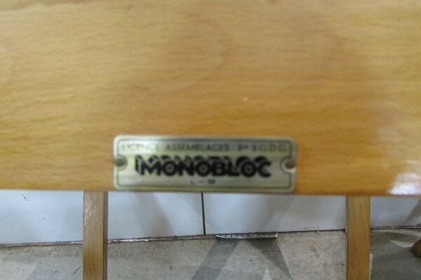 Lot of 4 chairs from the 50s in Monobloc