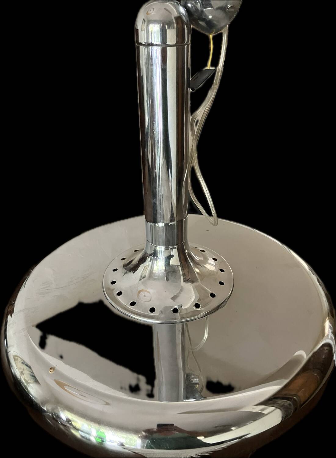 Chrome metal suspension Space edge 70s