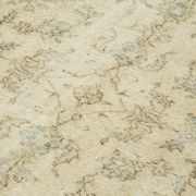 Hand-knotted distressed turkish beige carpet 156 cm x 246 cm