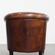 Club chair made of sheepskin leather