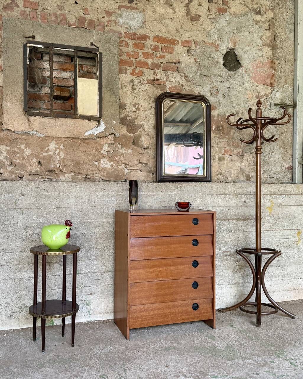 Vintage teak shoe cabinet – 1960s